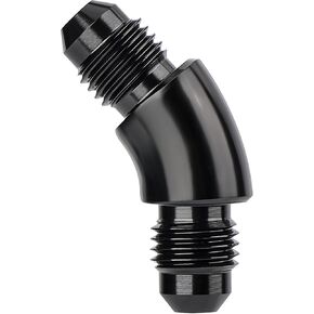 EVIL ENERGY 6AN Male to 6AN Male 90 Degree One Piece Full Flow Swivel Coupler Union Fitting Adapter Aluminum