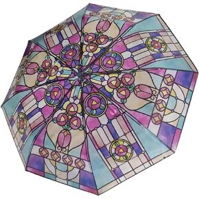 Butterfly Clear Umbrella Women Elegant Unique Automatic Open Close Transparent Umbrella with Easy Grip Handle Travel Folding Umbrella