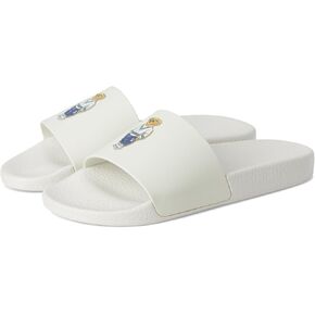 POLO RALPH LAUREN, Men's, Polo Bear Slide, Heritage Bear - Deckwash White, 11, Medium