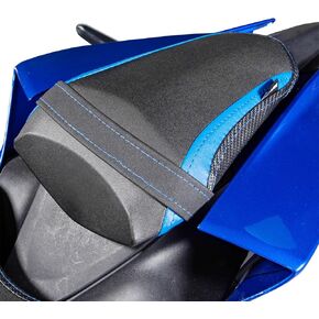 دراجة نارية متسابق سرج منفردة وسادة وسادة سرج متوافقة مع YZF-R7 YZFR7 2021 2022 2023 2024 أمامي لضغط السائق بيلون ناعم ، أزرق