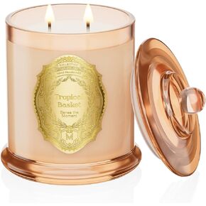 M & Sense Sage Eucalyptus Candles for Home Scupped ، 2 wick 12.7oz شمعيات شمع الصويا غير سامة ، 70 ساعة حرق ، هدية شموع فاخرة لتخفيف التوتر ، التأمل ، اليوغا
