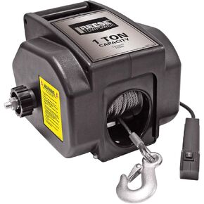 Reese TowPower 2000 Pound Capacity Electric Winch w/Wire Remote