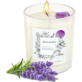 10 أوقية شمعات شمع طبيعية معطرة مع 10 ٪ من الزيت الأساسي والكريستال للنساء ، شموع العطرية الجريب فروت ، حرق طويل 60 ساعة في الزجاج المتجمد للمنزل ، الهدايا ، الاسترخاء ، الديكور ، صديق للحيوانات الأليفة ، الشفاء in Kuwait