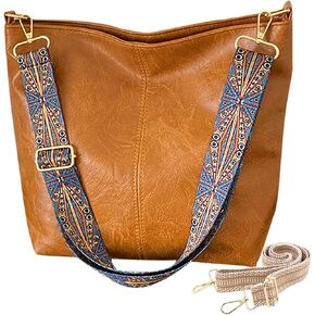Hobo Bags for Women Slouchy Tote Bag Crossbody Purses 2PCS Vegan Leather Shoulder Handbags Bags with Coin Purse Set