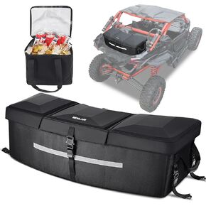Benlari ATV Cargo Bag X3 Storage Bag 53L Waterproof ATV Bed Box Rear Rack Tool box Trunk Cooler Bag Compatible with Can-Am Maverick X3 Sport Commander Outlander Renegade,Replacement for 715002923