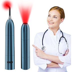 Red Light Cold Sore Therapy, Cold Sore Canker Sore Treatment Device, Infrared Red Light Therapy Device for Lips Mouth Nose Ear Knee Feet Hands Joint Muscle Nerve Body Patches Pain Relief