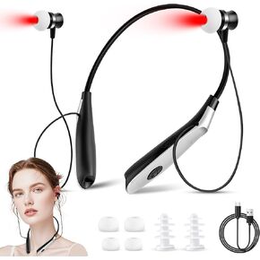 650nm Nose and Ear Red Light Therapy Device - 2 in 1 Red Light Therapy for Ears Tinnitus, Portable Neck Hanging, Red Light Therapy Tinnitus, Portable Neck Hanging, Red Light Therapy Tinnitus