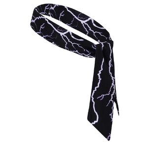 أزياء Lightning Lightning Bandana Tie Tie Bandband for Men Rocker Movie Cosplay Halloween Party (White)
