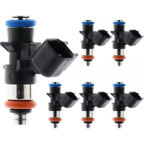 6pcs 4 Hole Fuel Injector For Chrysler 200 300 Dodge Challenger Charger Durango Grand Caravan Journey Jeep Grand Cherokee Wrangler Ram 1500 2500 3500 2011 2012 2013 2014 2015 2016 2017 3.6L 0280158233