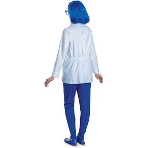 Disguise Adult Inside Out Sadness Costume, Official Deluxe Inside Out Halloween Costume and Wig