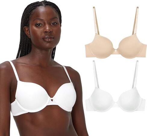 Maidenform, Demi T-Shirt Underwire, Convertible Bra for Women, 2-Pack in Saudi Arabia