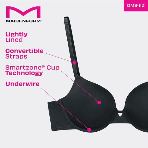 Maidenform ، Demi T-shirt underwire ، حمالة صدر قابلة للتحويل للنساء ، عبوة 2 in Saudi Arabia