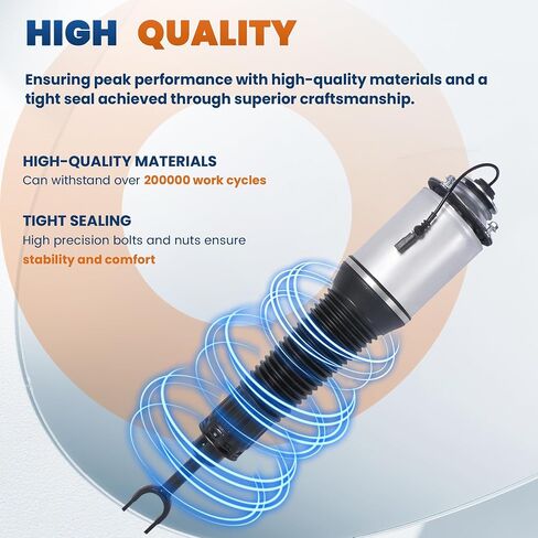 1x Front Left Air Suspension Strut Spring Shock Absorber Compatible for 2002-2010 AUDI A8 Quattro S8 D3 Replaces 4E0616039AF 4E0616039AH (Driver Side Only) in Saudi Arabia