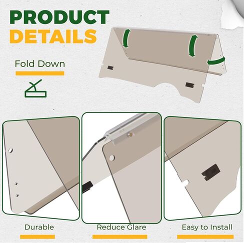 ECOTRIC Clear Windshield Compatible with 2008-Present/Current for EZGO RXV Model Impact Resistant Windshield for EZGO RXV Golf Cart(2008&UP) Folding Style in Kuwait