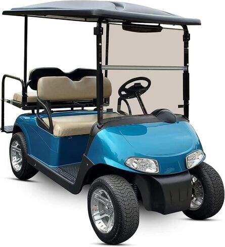 ECOTRIC Clear Windshield Compatible with 2008-Present/Current for EZGO RXV Model Impact Resistant Windshield for EZGO RXV Golf Cart(2008&UP) Folding Style in Kuwait