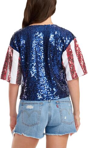 Tipsy Elves Patriotic Tank Tops for Women - Red White Blue 4th of July Tops for Women - Casual Summer Tanks for July 4th in Saudi Arabia