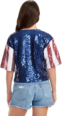 Tipsy Elves Patriotic Tank Tops for Women - Red White Blue 4th of July Tops for Women - Casual Summer Tanks for July 4th in Saudi Arabia