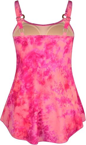 Septangle Womens Ruffle Tankini Tops Tummy Control Bathing Suit Tops Only Modest Swimsuit Top No Bottom in Saudi Arabia