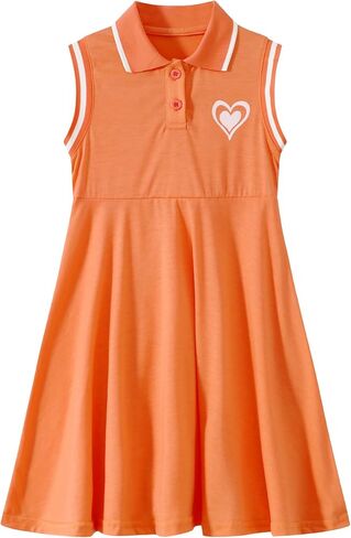 Little Girl Clothes Summer Dress Polo Sleeveless Athletic Dresses Cotton Casual Beach Sundress Girl Outfits in Saudi Arabia