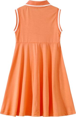 Little Girl Clothes Summer Dress Polo Sleeveless Athletic Dresses Cotton Casual Beach Sundress Girl Outfits in Saudi Arabia