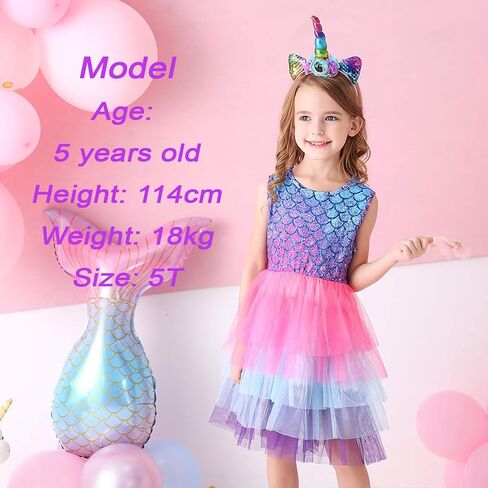VIKITA Girls Dresses Summer Short Sleeve Toddler Girls Clothes Party Tutu Dresses for 3-12 Years Kids in Saudi Arabia