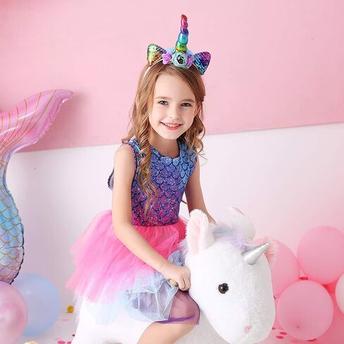 VIKITA Girls Dresses Summer Short Sleeve Toddler Girls Clothes Party Tutu Dresses for 3-12 Years Kids in Saudi Arabia
