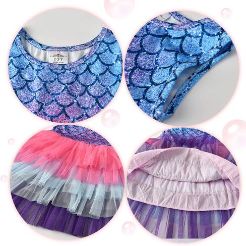 VIKITA Girls Dresses Summer Short Sleeve Toddler Girls Clothes Party Tutu Dresses for 3-12 Years Kids in Saudi Arabia