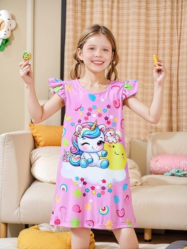 Kids Girls Princess Dress Gown Wear Toddlers Cute Dresses 3-8 Years in Saudi Arabia