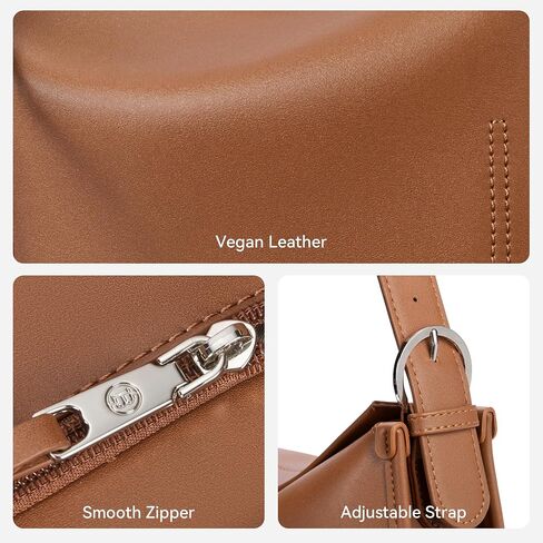 BOSTANTEN Shoulder Bag for Women Trendy Crossbody Purses Vegan Leather Handbag With Adjustable Strap in Saudi Arabia