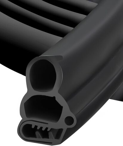 Automotive Door Weather Stripping, Car Door Rubber Seal Strip Trim with EPDM 3 Side Bulbs, Car Door Edge Trim Seal Strip Gasket for Trucks RVs Camper Boats Cabinets and Home Applications, 10FT in Saudi Arabia
