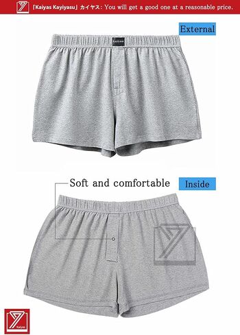 الملاكمين للرجال القطن-S-2XL ، 3 عبوات ، عبوة منفصلة ، شورت ملاكم داخلي متماسكة ، مجموعات قصيرة ، بيجامات in Saudi Arabia