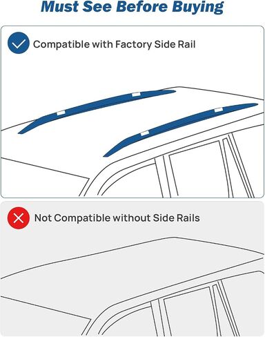 JOYTUTUS Lockable Car Roof Rack Cross Bars, Compatible with Toyota RAV4 2019-2025 with Factory Side Rail (Not Fit Adventure/Hybrid Woodland Edition/TRD Off-Road/22-24 LE), Aluminum Crossbars in Saudi Arabia