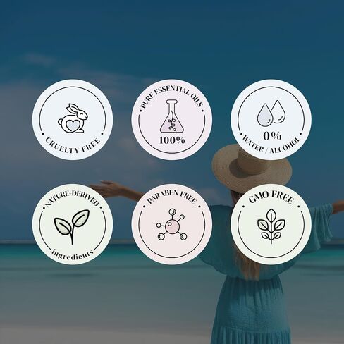 The Hotel Fragrance Oil Set, Fragrance Oils for Diffusers for Home, Hotel Collection Diffuser Oil Set with Santal, White Tea, Fresh Blue, Lavender, Miami Vibe, 5 x 0.33oz in Kuwait