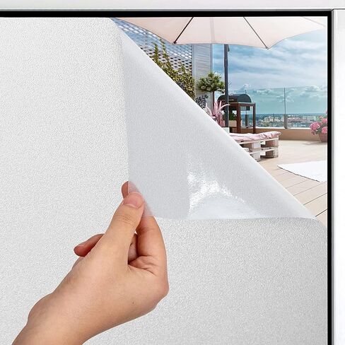 Decorative Window Privacy Film, 3D Stained Glass Window Sticker, Anti-UV Sun Blocker Heat Control, 17.5 Inch x 78.74 Inch in Saudi Arabia