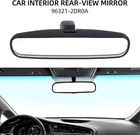 Interior Rear View Mirror Assembly Compatible with Nissan Rogue Altima NV1500 NV2500 NV3500 Frontier Tiida Sentra Titan Fairlady 350Z, Replaces OEM 96321-2DR0A (9.6 inches) in Saudi Arabia