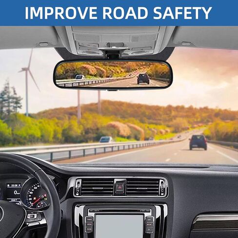 Interior Rear View Mirror Assembly Compatible with Nissan Rogue Altima NV1500 NV2500 NV3500 Frontier Tiida Sentra Titan Fairlady 350Z, Replaces OEM 96321-2DR0A (9.6 inches) in Saudi Arabia
