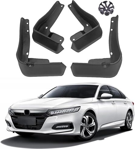 Car Mud Splash Guards Mud Flaps Fender Kit for Honda Accord Accessories 10th 2018 2019 2020 2021 2022 Mudguard Accessories Front and Rear 4-PC Set in Saudi Arabia