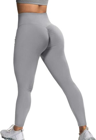 Scrunch بعقب رفع طماق Ruched للنساء عالية الخصر محكم التحكم في سروال اليوغا in Kuwait