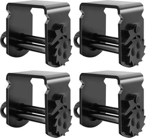 4 Pack Sliding Winch for Flatbed Trailer, Flatbed Tie Down Kit Include 2 Pack 4 inch Flatbed Winch Straps 30 Ft Yellow, Flatbed Equipment Accessories for Tie Down System in Kuwait
