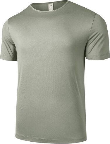 Men's Athletic Short Sleeve T-Shirt - Performance Quick Dry, UPF 50+ Sun Protection Lightweight Gym Workout Shirt in Kuwait
