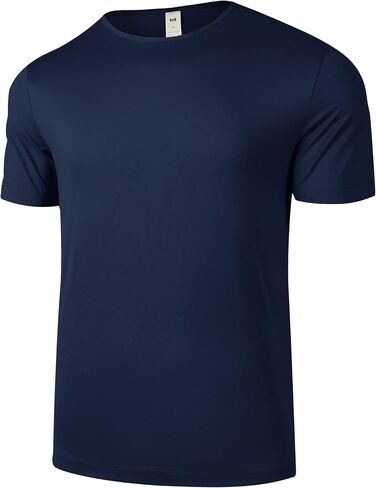 Men's Athletic Short Sleeve T-Shirt - Performance Quick Dry, UPF 50+ Sun Protection Lightweight Gym Workout Shirt in Kuwait