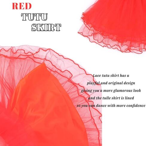 Adult Tutu Skirt 4 Layered Tulle Tutu Skirts Tiered Dance Skirt Party Festival Tutu Skirts for Women in Kuwait