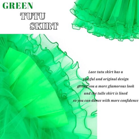 Adult Tutu Skirt 4 Layered Tulle Tutu Skirts Tiered Dance Skirt Party Festival Tutu Skirts for Women in Kuwait