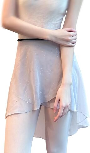 Women's Ballet Skirt Tie-Up One-Piece Skirt with Sparkling Sequins in Saudi Arabia