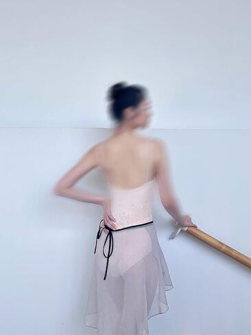 Women's Ballet Skirt Tie-Up One-Piece Skirt with Sparkling Sequins in Saudi Arabia