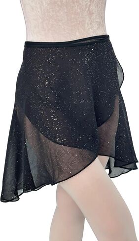 Women's Ballet Skirt Tie-Up One-Piece Skirt with Sparkling Sequins in Saudi Arabia