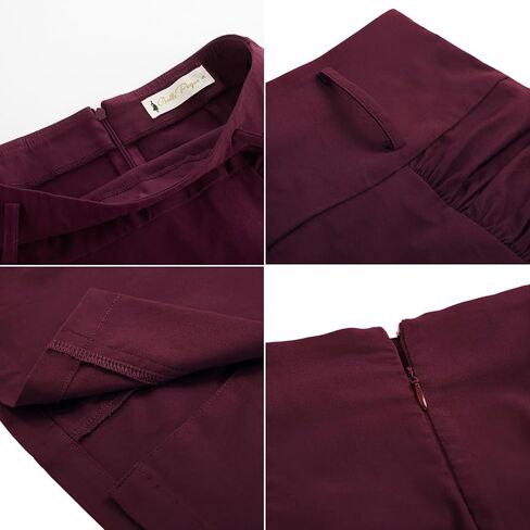 Belle Poque Women Pencil Skirt High Waisted Midi Pencil Skirt with Belt in Saudi Arabia