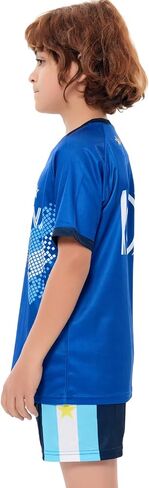 كرة قدم جيرسي أطفال #10 المنتخب الوطني الأولاد والفتيات شورتات كرة القدم للشباب ممارسة كرة القدم جيرسي/قميص هدية لمحبي كرة القدم in Kuwait