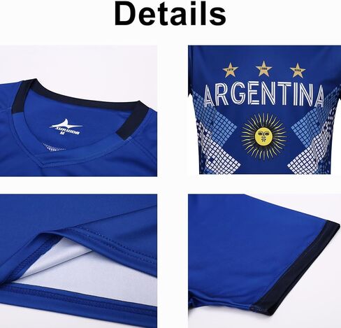 كرة قدم جيرسي أطفال #10 المنتخب الوطني الأولاد والفتيات شورتات كرة القدم للشباب ممارسة كرة القدم جيرسي/قميص هدية لمحبي كرة القدم in Kuwait