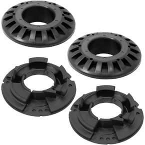 K160061 4PCS Rear Upper/Lower Coil Spring Insulator Kit fits Grand Cherokee 1999 2000 2001 2002 2003 2004 Replace K160042 52088346AB 52088402AB